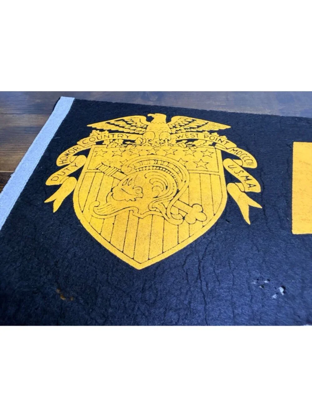 Vintage West Point Army Felt Pennant With Eagle & Shield Military Memorabilia